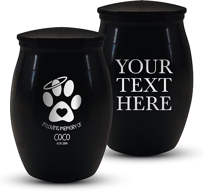Personalized Custom Mini Keepsake Pet Cremation Urn for Dog